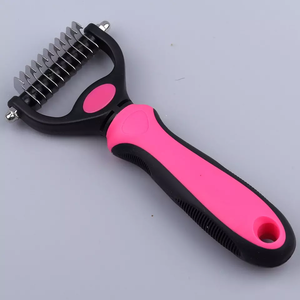 Pettine per la depilazione dell'animale domestico lame a doppia faccia decespugliatore per la rimozione della pelliccia strumento per la toelettatura della spazzola per la pulizia - Product Image 4