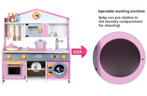 Nouvel ensemble <span class=keywords><strong>de</strong></span> jouets éducatifs en bois pour <span class=keywords><strong>cuisine</strong></span>, jeu <span class=keywords><strong>de</strong></span> rôle pour garçons et filles, cuisinière, pour <span class=keywords><strong>les</strong></span> enfants <span class=keywords><strong>de</strong></span> 2 à 13 ans - Product Image 4