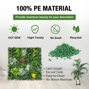 Venta caliente 100*100cm Plantas artificiales Pared Vertical Verde para decoración de interiores Grupo grande de la SKVG100-Juan - Product Image 3