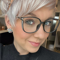 Montura de Gafas Ópticas Personalizadas a Bajo Precio a la Moda y Versátiles con Filtro de Luz Azul para Mujer