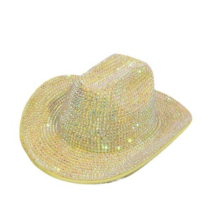 Superventas moda brillante Bling sombreros de vaquero fiesta Rhinestone sombreros de vaquero gorras para mujeres y hombres - Product Image 4
