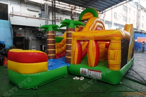 LilyToys - <span class=keywords><strong>Casa</strong></span> Inflable Comercial con Tobogán Acuático y Piscina, Diseño <span class=keywords><strong>de</strong></span> Palmera Tropical, <span class=keywords><strong>para</strong></span> <span class=keywords><strong>Alquiler</strong></span> en <span class=keywords><strong>Fiestas</strong></span> - Product Image 5