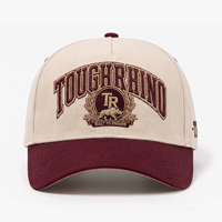 Casquette de camionneur vintage bicolore avec logo brodé 3D, casquette de camionneur en coton à profil haut, logo personnalisé, casquette rétro pour homme, casquette à fermeture snapback