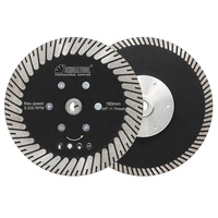 Lame de scie circulaire en diamant fritté de qualité industrielle de 4,5 à 9 pouces, disque de coupe, disque de meulage, disque abrasif avec bride, personnalisable OEM