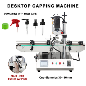 Línea de máquina de embalaje de llenado y etiquetado automático de escritorio HZPK 500ml - Product Image 4