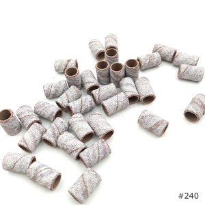 100 cái/bộ Dụng cụ mài móng hình ngựa vằn trắng, dụng cụ làm móng tay và chân, phụ kiện máy khoan móng, dụng cụ tẩy gel - Product Image 5