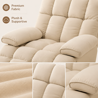 Fauteuil Chaise Longue Capsule Spatiale Moderne de Première Classe, Inclinable et Réglable en Tissu, Idéal pour Chambre et Salle à Manger, Usage Individuel