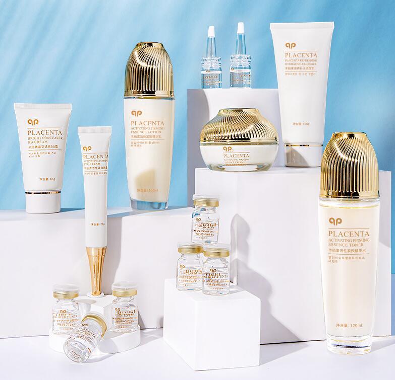 Sheep Placenta Nourishing Skin Care Set for Firming, Moisturizing