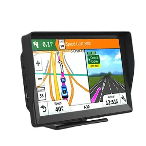 9 "หน้าจอสัมผัส GPS นำทางรถยนต์เสียวสะดุ้ง6นำทาง GPS แบบพกพาสำหรับรถยนต์รถบรรทุกรถจีพีเอสแผนที่นำทางใหม่ล่าสุดฟรีแผนที่