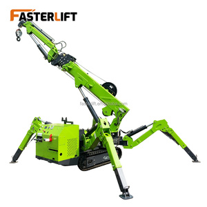 पोर्टेबल मिनी क्रेन स्पाइडर निर्माण क्रॉलर इंजन मोटर पंप गियरबॉक्स मिनी चलती क्रेन - Product Image 5