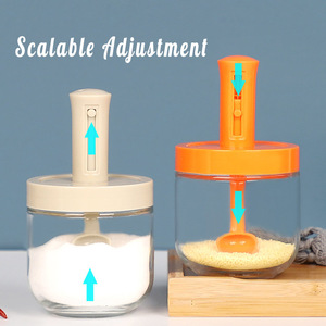 <strong>Cooking</strong> Tool Wholesale Kitchen Accessories Glass Seasoning Salt Spice Jars Bottle Storage Container Box <strong>Set</strong> with Scalable Spoon - Product Image 3