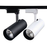 Rail encastré en Surface COB magnétique intelligent Dimmable projecteur en aluminium LED spot