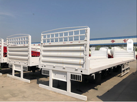 Semirremolque de Plataforma Plana de Acero de Alta Resistencia de 4 Ejes y 40 Pies para Transporte de Contenedores con Deflector Frontal