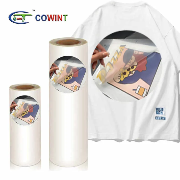 Cowint 핫 세일 30cm 33cm A1 PET DTF 필름 티셔츠에 DTF 인쇄용 열전달 디지털 전사 필름
