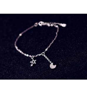 <span class=keywords><strong>Tobilleras</strong></span> de <span class=keywords><strong>Plata</strong></span> 925 para Mujer, Elegante Tobillera con Colgante de Cristal CZ, Pulsera Sexy para el Pie, Joyería, el Mejor Regalo, <span class=keywords><strong>Tobilleras</strong></span> de Estrella - Product Image 6