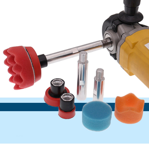 وسادة تلميع كهربائية M14 مقاس 1.<span class=keywords><strong>2</strong></span>/<span class=keywords><strong>2</strong></span>/<span class=keywords><strong>3</strong></span> بوصة، وسادة جلخ ذات حواف ناعمة، قرص لاصق للصنفرة، أداة تلميع وتشميع للسيارات - Product Image 3