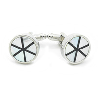 Boutons de manchette élégants en nacre, personnalisés pour homme, accessoire de mode pour costume et chemise, bijoux tendance pour mariage et smoking, cadeau