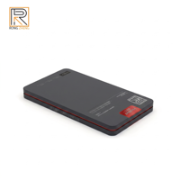 Boîte de rangement en métal mat de qualité supérieure, boîte d'emballage rectangulaire minimaliste pour protecteur d'écran, accessoires technologiques, boîte en étain pour enfant