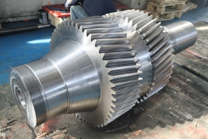 Eje de Engranaje de Acero Forjado de Gran Tamaño, Doble Helicoidal y Espiga, para Piezas de Transmisión - Product Image 4