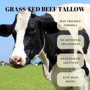 Baume hydratant fouetté pour le visage et le corps au suif de bœuf et au miel, personnalisable avec votre logo, nourrissant et hydratant - Product Image 4