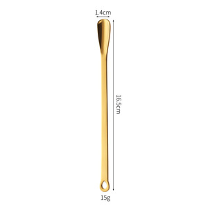 Cuillère à assaisonnement en acier inoxydable 304, cuillère à assaisonnement spéciale de chef, cuillère à café créative avec trou de suspension petite cuillère à <span class=keywords><strong>sel</strong></span> - Product Image 6