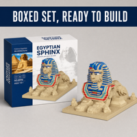 Blocs de construction Sphinx égyptien en micro-particules, jouet de puzzle DIY, modèle de bâtiments modernes en plastique ABS, pour les 14 ans et plus, ensembles en boîte colorée, unisexe