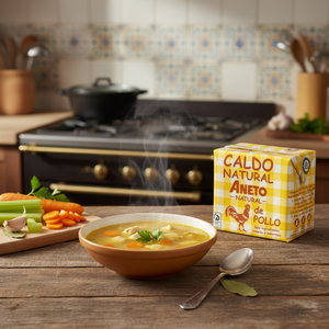 Vente chaude Made In Spain Ingrédients purs 6X500ml Bouillon de poulet soupe fraîche naturelle savoureuse - Product Image 3