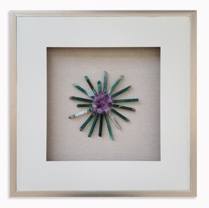 Caja de marco de Arte de pared con ágata natural-decoración del hogar y <span class=keywords><strong>campo</strong></span> magnético que mejora <span class=keywords><strong>la</strong></span> suerte - Product Image 6