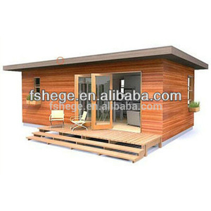 Maison en bois préfabriquée, design rectangulaire rustique, installation facile, utilisation en villa - Product Image 1