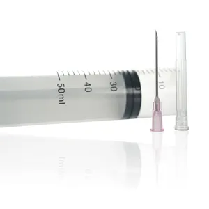 Vente en gros d'équipement médical Luer Lock/Luer Slip stérile 1ml 3ml 5ml 10ml 20ml 50ml Seringue hypodermique