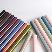 Fleur coréenne translucide couleur Cellophane papier d'emballage 58cm * 10Yard OPP gelée Film étanche Floral Bouquet emballage PE
