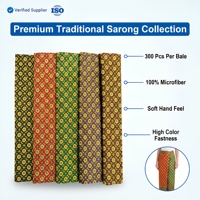 Rok Sarung Pantai Cepat Kering Bahan Polyester untuk Musim Panas, Bikini, Baju Renang, Lilitan Tradisional Bali Batik, Ikat Pinggang yang Dapat Disesuaikan