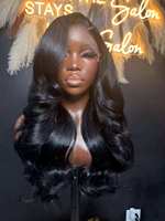 Wig Lace HD 13x4 untuk Wanita Kulit Hitam Amerika, Wig Frontal Lace HD 13x6, Wig Vietnam Full 30-40 Inch, Rambut Manusia Asli