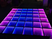 15W Disco dj Lumières de Scène Verre Trempé Magnétique Infinity Miroir Panneau Effet 3d LED Piste de Danse pour la Fête de Mariage