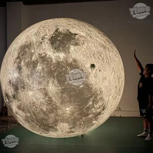 Modelo de Luz LED Personalizado Gigante de 6m 10m con Temática Espacial para Bola Lunar Inflable de PVC Duradera y Portátil con Forma de la <span class=keywords><strong>Tierra</strong></span> - Product Image 3