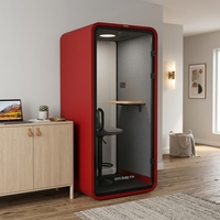 Cabine insonorisée facile à installer, montage rapide en 30-45 minutes, réduction du bruit de 32 dB, norme ISO 23351-1, ignifuge, cabine de bureau insonorisée