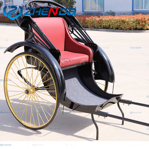 Rickshaw Clásico Vintage, Rickshaw <span class=keywords><strong>de</strong></span> Dos Ruedas con Arrastre Manual <span class=keywords><strong>en</strong></span> <span class=keywords><strong>Venta</strong></span> - Product Image 3