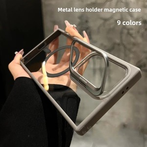 Funda de Lujo para Móvil con Soporte Magnético y Protector de Lente de Cámara en Caja para Samsung Galaxy S25 Ultra S24 <span class=keywords><strong>23</strong></span> - Product Image 5