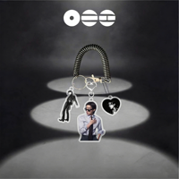 Set de 3 Piezas KPOP BT Idol V JK ARIRANG: Llavero con Cuerda, Cordón para Teléfono y Etiqueta para Nombre, Accesorios para Fans de JIMIN, SUGA, RM, J-HOPE