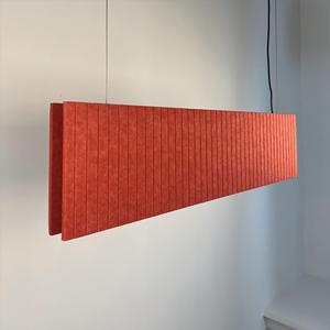 Lustre suspendu acoustique plissé moderne en feutre PET durable, couleur personnalisable, avec contrôle sonore, pour bibliothèque - Product Image 5