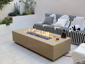 Nhà Máy Đồ Nội Thất Sang Trọng Sân Sau Lpg NG Lò Sưởi Ngoài Trời Tùy Chỉnh Gfrc Bê Tông Gas Cháy <span class=keywords><strong>Pit</strong></span> - Product Image 2