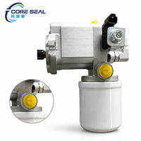 Moteur de ventilateur de refroidissement 7265577 avec filtre à huile hydraulique à visser pour chargeuse compacte Bobcat S450 S570 S630 S650 - Kit de pièces de refroidissement