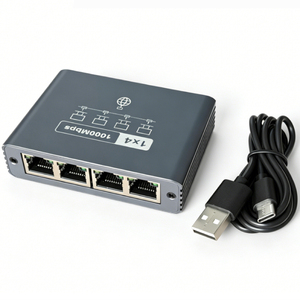Répartiteur Ethernet Gigabit 1 entrée 4 sorties, Commutateurs réseau, Diviseur de port LAN RJ45 1000 Mbps pour équipements de bureau à domicile et ordinateurs de bureau, En stock - Product Image 5