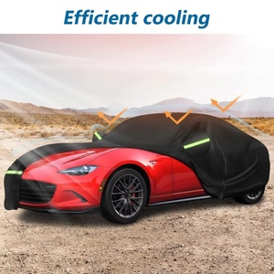 Housses de <span class=keywords><strong>voiture</strong></span> imperméables sur mesure pour Mazda Miata MX-5 1989-2023, <span class=keywords><strong>protection</strong></span> extérieure toutes saisons, coupe-vent, robuste, avec fermeture éclair - Product Image 3
