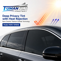 Film de protection solaire automobile Tuman Deep Privacy Nano Ceramic Titanium Carbide avec rejet de chaleur et blocage UV pour vitres latérales de voiture