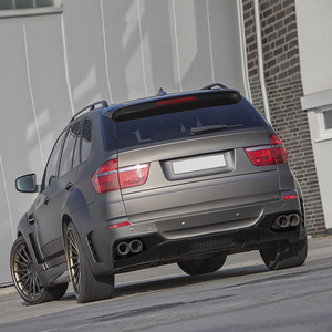 Kit corpo ampio stile Design precedente per <span class=keywords><strong>BMW</strong></span> X5 E70 aggiornamento modificato Runde paraurti anteriore posteriore ruota sopracciglio parafango-nuova condizione - Product Image 4