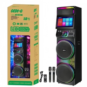 Latest GD-1417 1200W Party <b>Speaker</b> With Touch Screen Wifi Connection 15.4'' TV GD-1417 Outdoor <b>Speaker</b> With Wireless Mic GD-1417 - Product Image 3