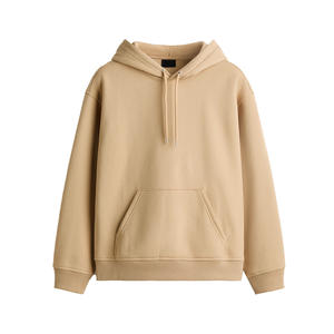 Sweat à capuche pour homme d'hiver, détails de couture, surpiqûres, panneaux de couleur unie, tissu polaire, style streetwear élévée - Product Image 1