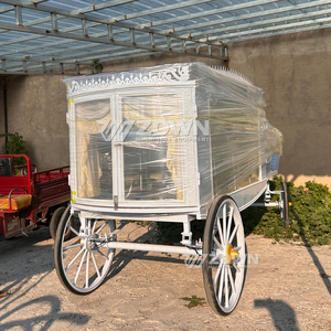 Carro Fúnebre Eléctrico de Alta Calidad con Columnas Romanas para Desfiles Fúnebres - Product Image 2