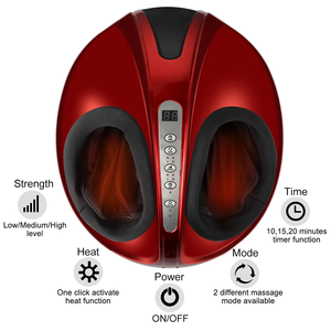 Shiatsu-masajeador eléctrico de pies con calefacción por infrarrojos, máquina vibradora para pies, masajeador de pies profundo - Product Image 2